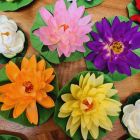 Flowers artificial flowers lotus water lily, middle 13cm