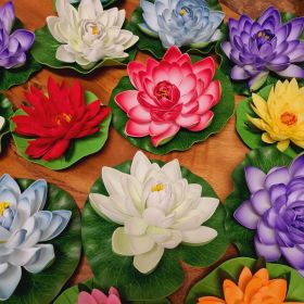 Flowers artificial flowers lotus water lily, large 18cm