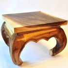 Opium table solid wood 35cm acacia