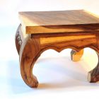 Opium table solid wood 35cm acacia