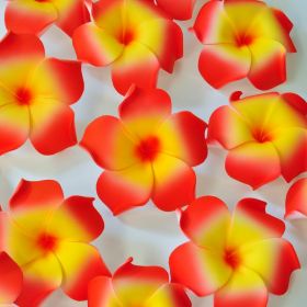 Flowers artificial Thai Lilawadee Rachawadee red yellow 6 pieces saving pack