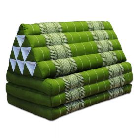 Thai triangle cushion pillow flower green 3 mats Jumbo L