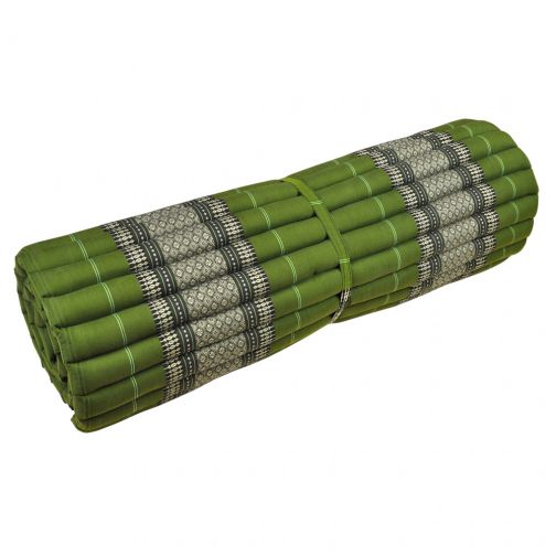 Thai mat yoga mat for rolling green flowers 200x106cm