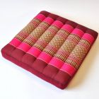 Pillow Thai cushion meditation flowers pink 36x36x6cm