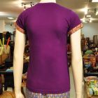 T-shirt massage clothing thai shirt ladies Violet L