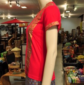 T-Shirt Massagebekleidung Thai Damen Shirt Rosa S