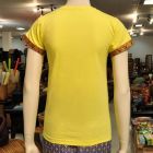T-shirt massage clothing thai shirt ladies Yellow XL