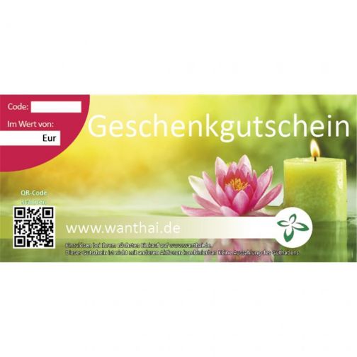 Wanthai Wellness & Wohnen Einkaufs-Gutschein 50 Euro