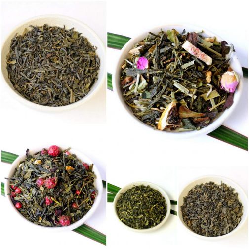 Green tea trial set lose tea samples 5x40g