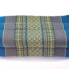 Pillows Thai pillow meditation blossoms short blue grey