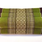 Pillows Thai pillow meditation blossoms short green brown