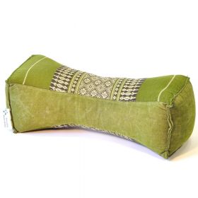 Thai cushion neck pillow bone shape blossoms green