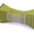 Thai cushion neck pillow bone shape blossoms green