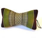 Thai cushion neck pillow star shape blossoms brown green