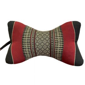Thai cushion neck pillow star shape blossoms red black