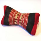 Thai cushion neck pillow star shape elephants red black