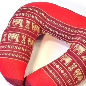 Thai cushion neck cushion pillow elephants ruby red