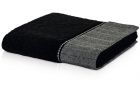 Möve bath towel BROOKLYN Herringbone border black 15x20cm