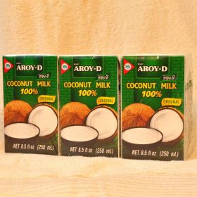 Coconut milk Aroy-D Coco milk 250ml 6 pieces