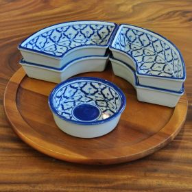 Thai ceramic Bowl Set Lasy Susan 29x29x7cm