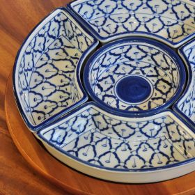 Thai ceramic Bowl Set Lasy Susan 29x29x7cm