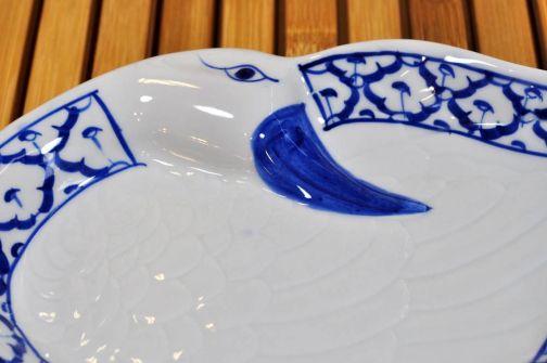 Thailändische Keramik Platte Ente 18,5x25x3cm