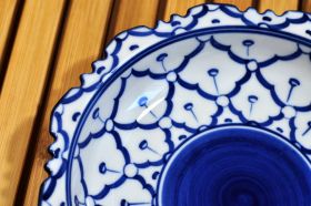 Thai ceramic Serving Plate 18x18x3,5cm