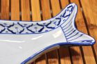 Thailändische Keramik Fisch Platte lang 18x39,5x6cm