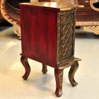 Cabinet teak wood dresser long-legged gold 50x38x76cm