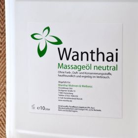 Massage oil Basic neutral 10 liters canister