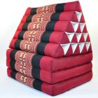 Cushion Thai triangle mat elephants red black 3 mats XL