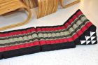 Thai triangle cushion blossoms black red 3 mats size L