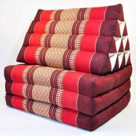 Thai triangle cushion blossoms red 3 mats size L