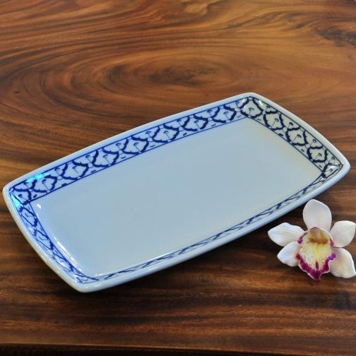 Thai ceramic Platter 19x32x3cm