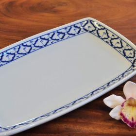 Thai ceramic Platter 19x32x3cm