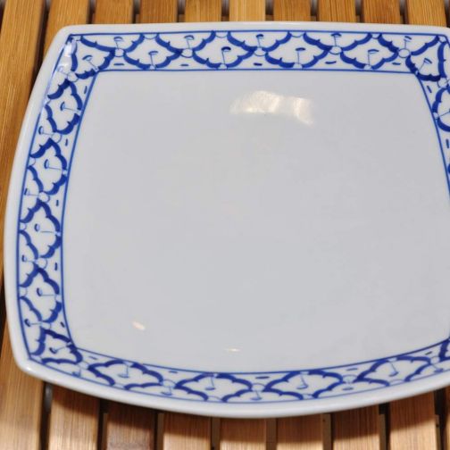 Thai ceramic Plate Square 23,5x23,5x3,5cm