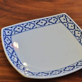 Thai ceramic Plate Square 20,5x20,5x2,5cm