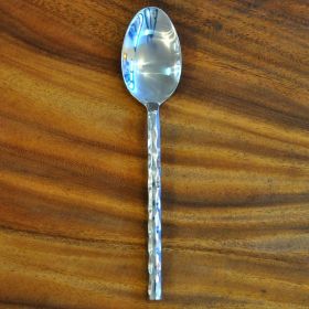 Spoon stainless steel hammered design