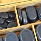 Hot Stone Set of 36 stones in Bamboo Box