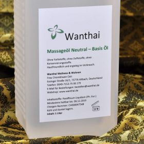 Massage oil Basic neutral 1 liter bottle