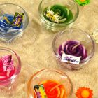 Aromatic candles in glass 10 pack blossoms rounded