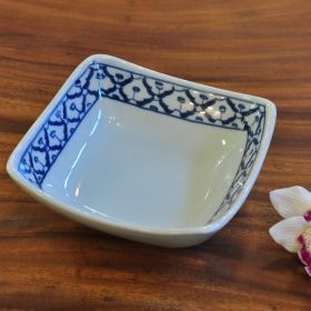 Thai ceramic bowl square 14x14x5cm