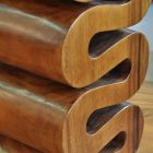 Stool solid wood wormed pillar 50x30cm