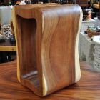 Sculpture stool solid wood with immersion 50x30cm
