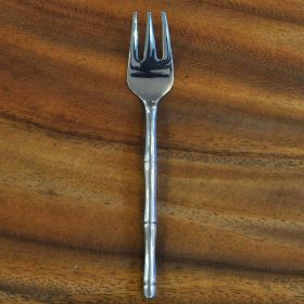 Cake fork dessert fork stainless steel bamboo design