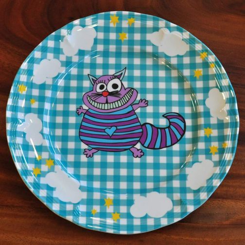 SuperSOSO! Round Plate motive Crazy Cat