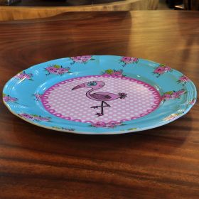 SuperSOSO! Round Plate motive Pink Flamingo
