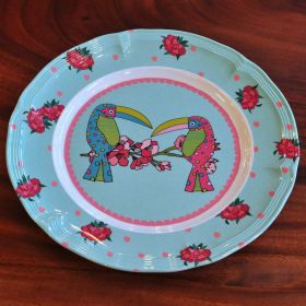SuperSOSO! Round Plate motive Toucan Sisters