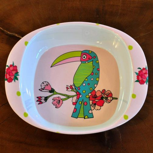 SuperSOSO! Baby Bowl design Toucan Sisters