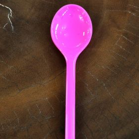 SuperSOSO! melamine spoon long neon Pink